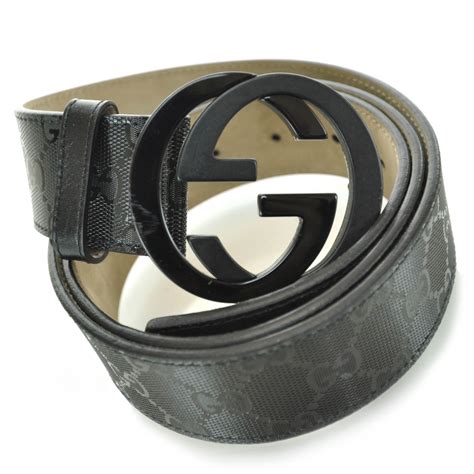 black belt gucci men|black gucci imprime belt.